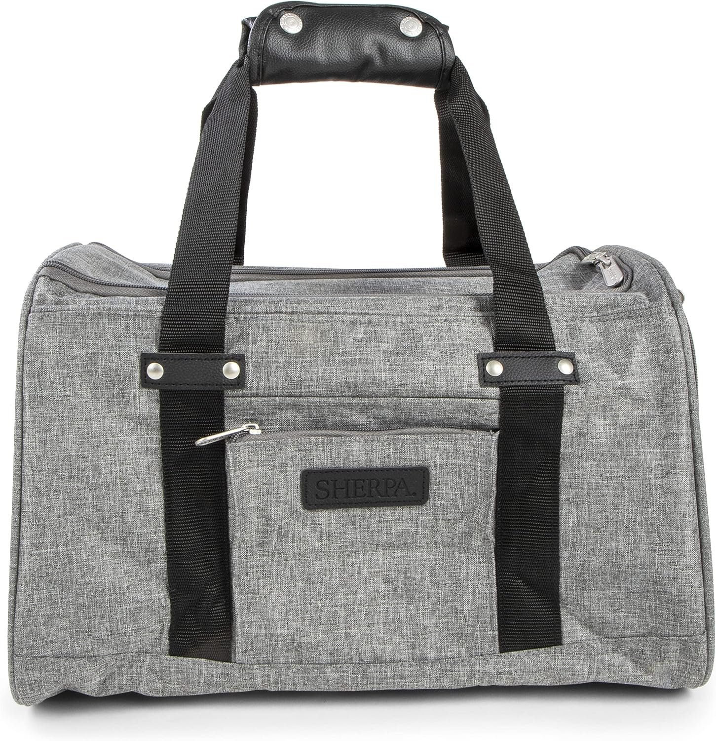 Sherpa Element Airline Approved Pet Carrier, Soft Liner, Mesh Windows, Spring Frame, Gray, Medium